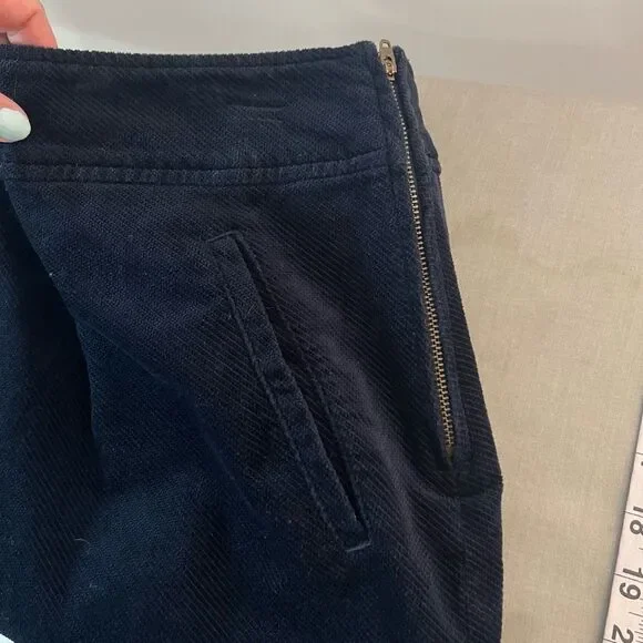 Talbots navy blue mini corduroy skirt size 6 - Picture 5 of 9